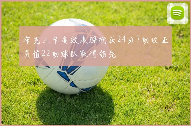 布克三节高效表现斩获24分7助攻正负值22助球队取得领先